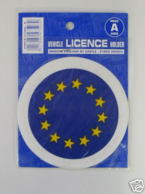 European travel tax disc - "eu",