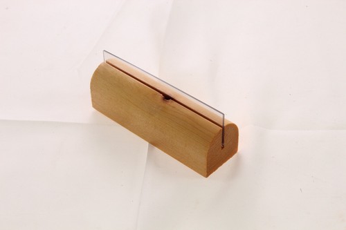 Beech menu holder with - menu, pvc