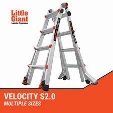 Little Giant Velocity Multi-Purpose Ladder - Aluminium Multi-Purpose Ladder
