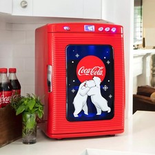 Coca-Cola Polar Bear Mini Fridge 25L Portable Cooler Warmer 28 Can