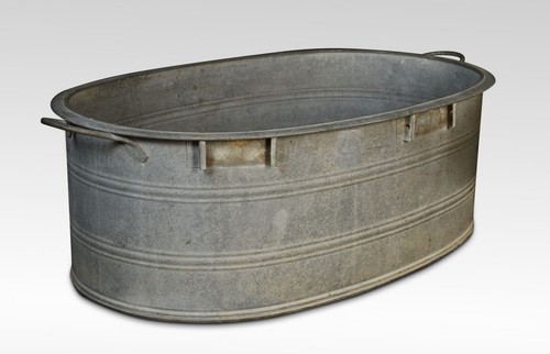 Galvanised tin bath - tin,