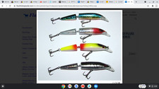4 x ULTRA JOINTED 22g J13 PLUG LURE RAPALA TREBLE HOOKS PIKE BASS SEA FISHING