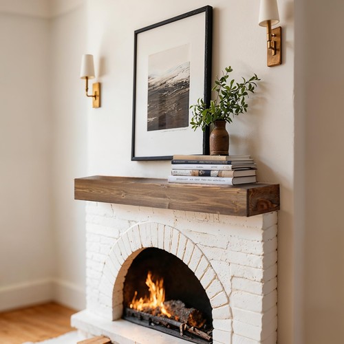 Fireplace mantel shelf 48x8x5 - fireplace,