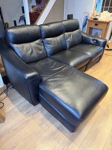 Leather recliner sofa - leather,
