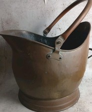 Antique Vintage Brass Coal