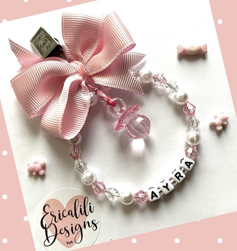 Personalised pram charm clip - personalised,