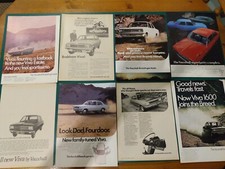 Vauxhall Viva HB Brabham and GT - selection of 8 original magazine adverts 60's