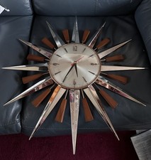 Metamec Sunburst Clock