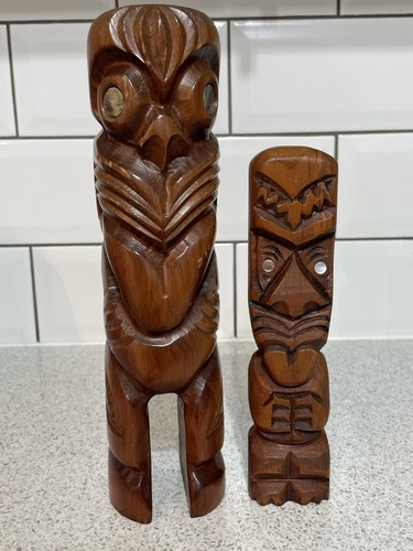 Maori tekoteko tiki figurine - tiki,