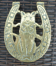 Antique Brass Good Luck