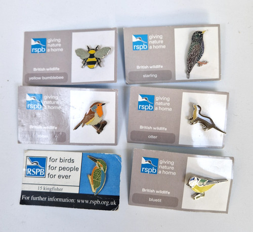 Rspb enamel pin badges on - enamel, x