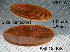 Fleetwood Caravan Heritage Meridien HELLA Amber OVAL Side Reflectors