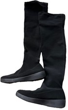 FITFLOP ALICE TALL  BLACK STRETCHY THIGH HIGH BOOTS  - SIZE 6/39