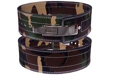 WEIGHT POWER LIFTING LEATHER LEVER PRO BELT GYM TRAINING POWERLIFTING BELT CAMO