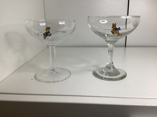 Babycham vintage glass - x,