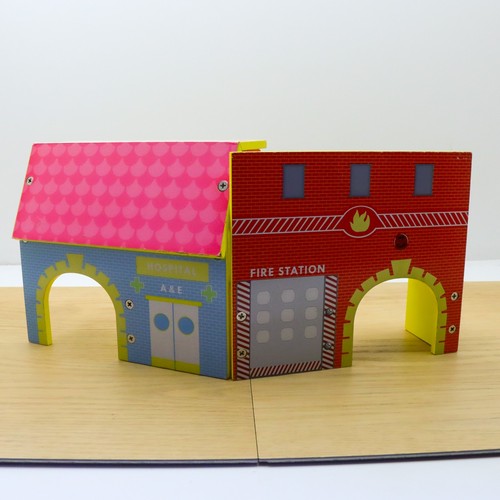 Wooden train track hospital - wooden, &