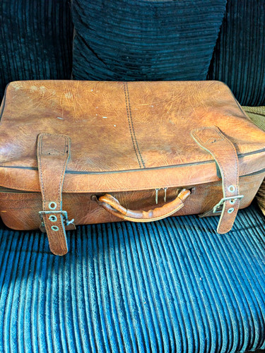 Vintage retro brown leather - vintage/retro,