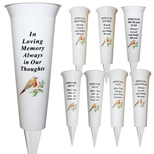Memorial graveside flower vase - memorial,