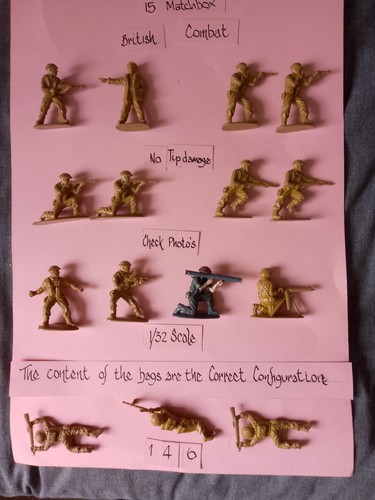 Matchbox toy soldiers - matchbox, british