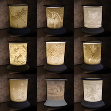 Cello Porcelain Electric Wax Melt Burner | 3D Lithophane Designs | 11 Styles