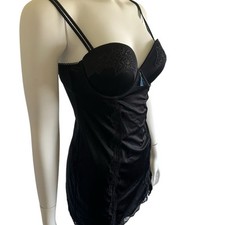 NWT. Cosmopolitan Camisole with bra, black. Silky. Size Medium.