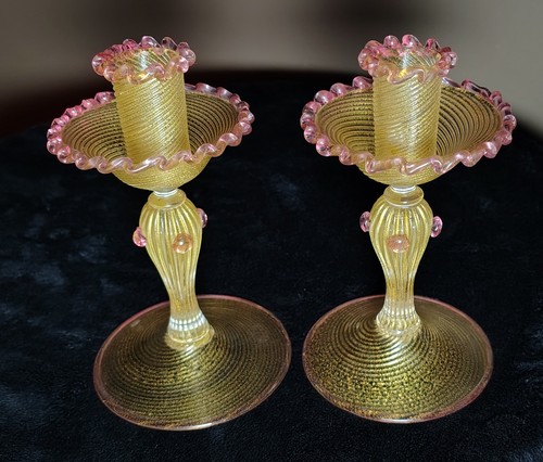 Pair 1950s salviati - pair,