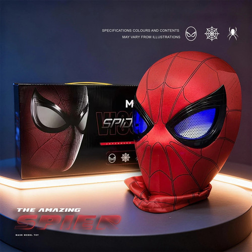 Spider man mask moving - spider-man,