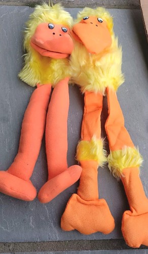Vintage yellow emu birds - vintage,