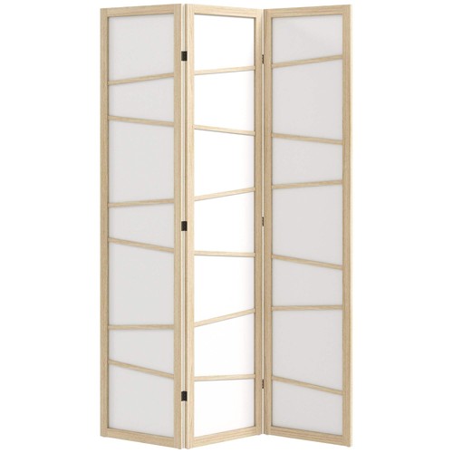 Wooden folding privacy screen - wooden,