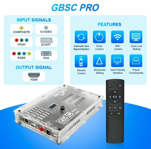 Retroscaler gbsc pro control - retroscaler,