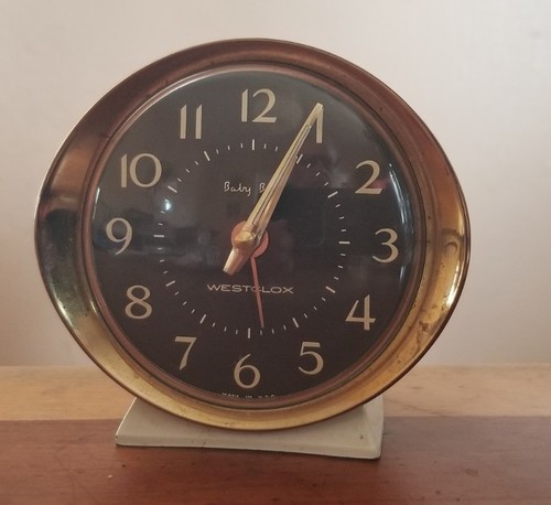 Vtg mid century westclox baby - vtg,
