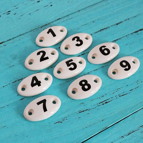 Number ceramic sign - 1-9,