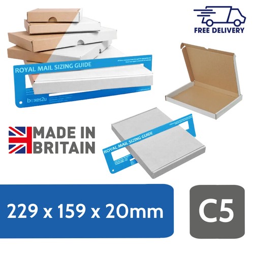 Brown white cardboard large - brown,