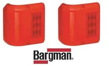 2X BARGMAN REPLACEMENT LENS 86 SERIES CLEARANCE SIDE MARKER LIGHTS RED REPLCMNT