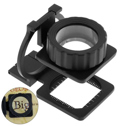 Hands free magnifying glass - magnifying, on