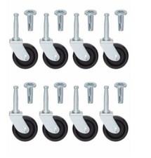 8x Furniture castors wheels