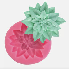 Holly Flower Silicone Fondant Mould Cake Icing Cutter Tool Cupcake Sugar craft