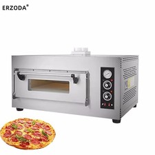 Commercial Gas Pizza Oven, Stone Deck, 1-Layer, Fits 4×12" Pizzas, Natural & LPG