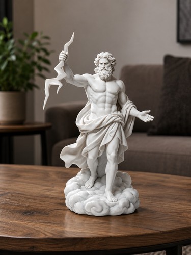 Greek god zeus statue - greek,