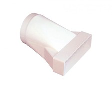 Airvent 404138 Duct Adaptor Round to Rectangle Ducting Ventilation 204mm x 60mm