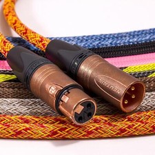 Mogami 2534 Balanced XLR to XLR Lead. Braided Cable. Neutrik Copper & Gold