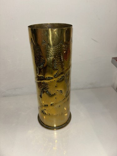 Brass shell trench art - shell,