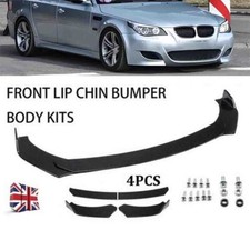 For 5 Series E46 E60 E61 Gloss Black Front Bumper Lip Body Kit Splitter Spoiler