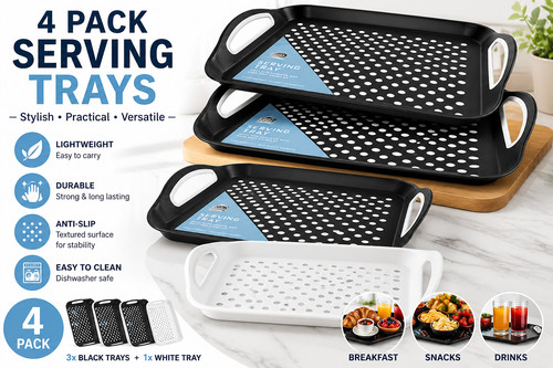 Anti slip serving tray - 4,