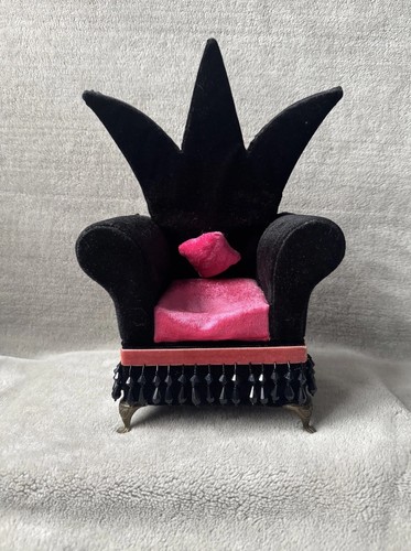 Velvet jewellery box black - velvet,