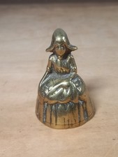 Vintage Small Brass Lady