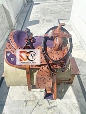 Western Leather Saddle Barrel