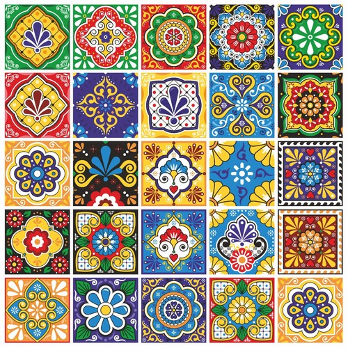 Tile stickers mosaic transfers - mosaic,