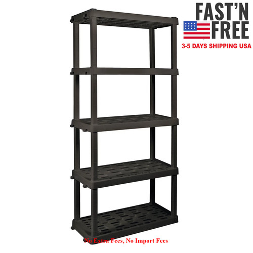 Plastic storage shelves garage - shelves,
