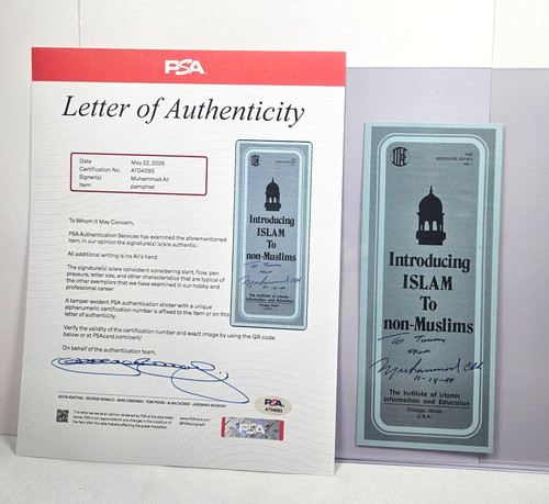 Muhammad ali signed - signed, islam